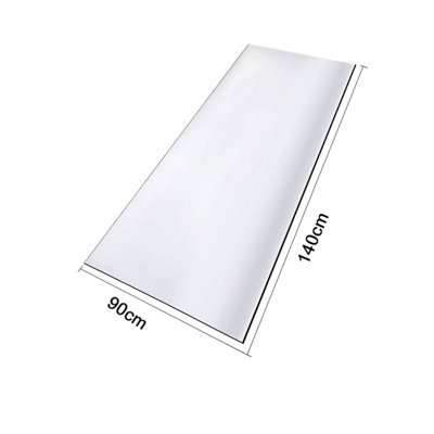 Neel Blue Clear Plastic Table Cover, Acrylic Transparent Table Protector, 90cm x 140cm