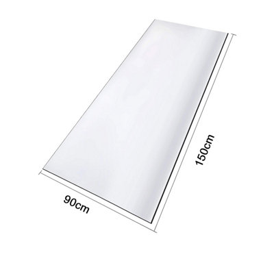 Neel Blue Clear Plastic Table Cover, Acrylic Transparent Table Protector, 90cm x 150cm
