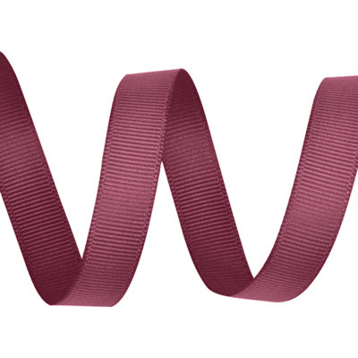 Neel Blue Grosgrain Ribbon, Burgundy - 25mm x 10 Metres