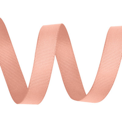 Neel Blue Grosgrain Ribbon, Peach - 25mm x 10 Metres