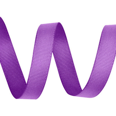 Neel Blue Grosgrain Ribbon, Purple - 15mm x 10 Metres
