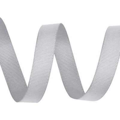 Neel Blue Grosgrain Ribbon, Silver - 25mm x 10 Metres