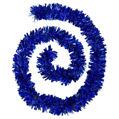 Neel Blue Luxury Christmas Tinsel - Blue - 1.8m