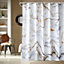 Neel Blue Marble Shower Curtain Polyester Fabric Bathroom Curtain With 12 Curtain Hook  180 x 180cm