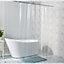 Neel Blue PEVA Shower Curtains Transparent Shower Curtain Liner Mould & Mildew  With 12 Curtain Hook