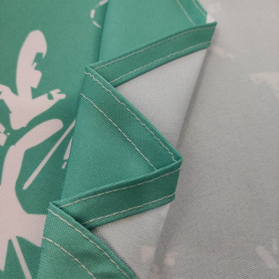 Neel Blue Polyester Rectangular Xmas Design Tablecloth 60" x 84"
