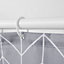 Neel Blue Polyester Shower Curtain With 12 Curtain Hook Waterproof Bath Curtain 180cm x 200cm