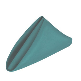 Neel Blue Polyester Table Napkins - Hunter Green - 50cm x 50cm - Pack of 10