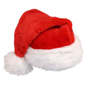 Neel Blue Premium Santa Claus Hat  - Red