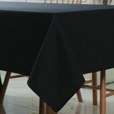 Neel Blue Rectangular Tablecloth 178cm x 274cm - Black (pack of 10)