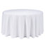 Neel Blue Round Tablecloth 304cm - White (pack of 5)