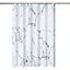 Neel Blue Shower Curtain With Hooks, Waterproof 180cm x 180cm