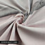 Neel Blue Single Printed Duvet Cover Matching Pillow Case - Pastel Pink & Grey