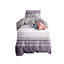 Neel Blue Single Printed Duvet Cover Matching Pillow Case - Purple