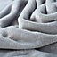 Neel Blue Soft Fluffy Fleece Blanket - Silver - 130cm x 150cm