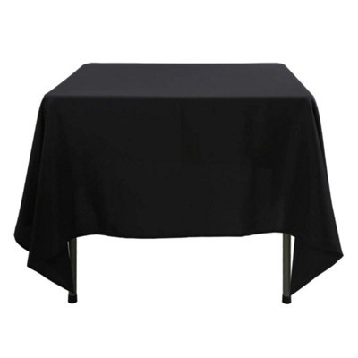 Neel Blue Square Tablecloth 137cm - Black (pack of 10)