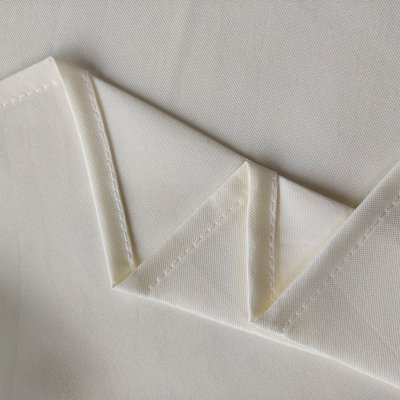 Neel Blue Square Tablecloth 137cm - Ivory