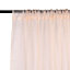 Neel Blue Voile Curtains Slot Top, 2 Curtains, Cream - 56" Width x 81" Drop
