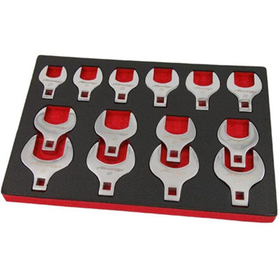 Neilsen 14pc Jumbo Crows Foot Feet Wrench Spanner Set 1/2" Metric 27mm - 50mm - 3