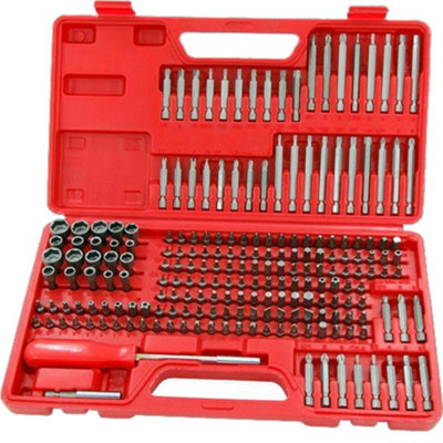 Neilsen 208pc S2 Pozi Philips Slotted Flat Driver tamperproof Hex Bit Socket Set
