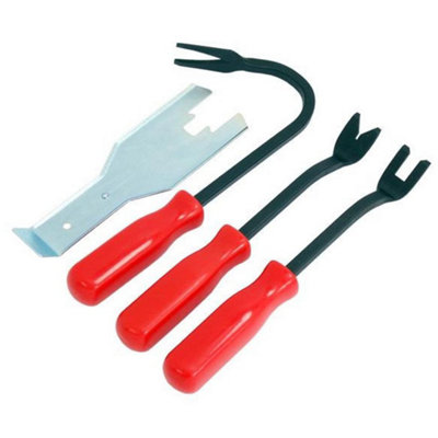 Neilsen 4pc Trim Tool and Door Service Kit Door Handle Clip Tool Set