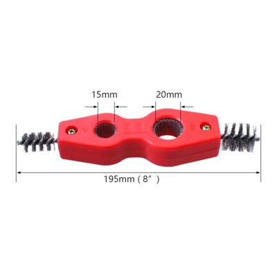 Neilsen CT2803 Wire Brush Pipe Cleaner - Heavy-Duty Steel Bristles for ...