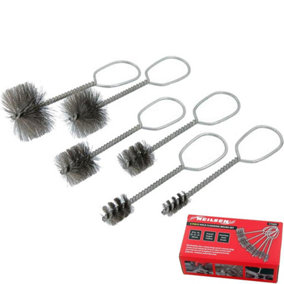 Neilsen Hole Cleaning Kit Set Air Tools Pipe Tube Cleaning Brush Brushes 6pc