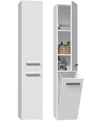 Nel IV Bathroom Cabinet White in Modern Style