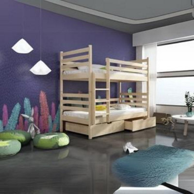 Nemo Wooden Bunk Bed with Storage