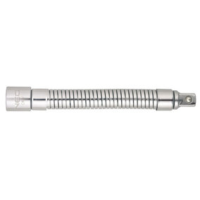 Neo 08-558, flexible extension bar socket adaptor 1/2" x 1/2", 190 mm long CrV steel