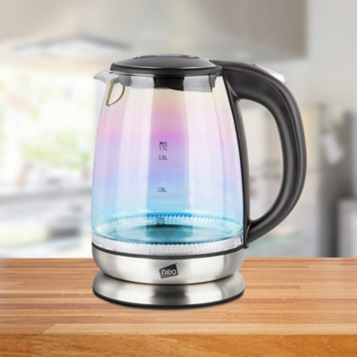 Salter iridescent glass clearance kettle