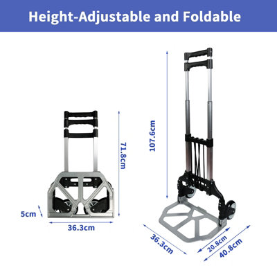 Neo 100kg Capacity Folding Sack Trolley With Extendable Handle - 5