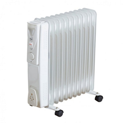 Neo 11 Fin 2500W White Electric Oil Filled Radiator Heater