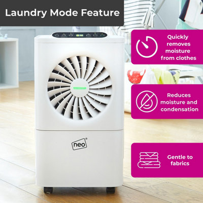 Neo 12L / Day Dehumidifier, Humidity Indicator, Laundry Mode 24H Timer ...