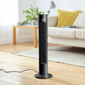 Neo 29 inch Aroma Scented 3 Speed Cooling Fan - Black