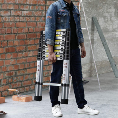 Neo 3.8M Extendable Aluminium Foldable Telescopic Ladder