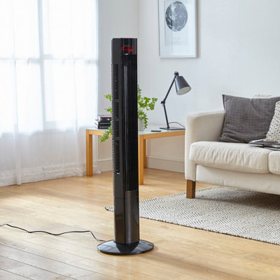 Neo 46 inch Black Floor Free Standing Tower Fan