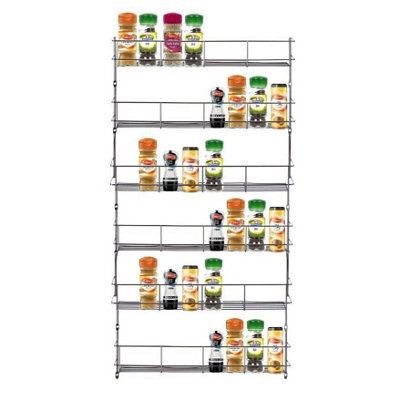 Neo 6 Tier Spice Rack For Kitchen Door Cupboard or Wall