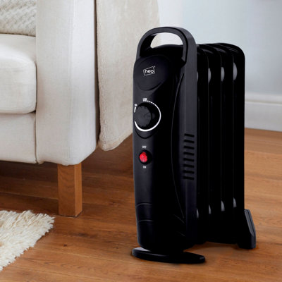 Neo 650W Oil Filled 5 Fin Electric Heater Radiator - Black Price Comparisons | Compare The Build