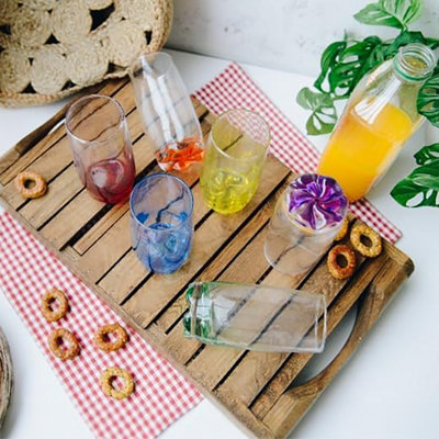 Neo 6x Multicolour 390ml Highball Glasses - 6