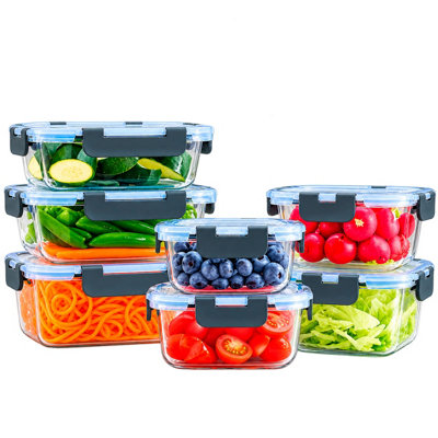 Neo 7pc Glass Food Storage Container Set