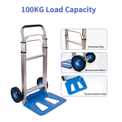 Neo 80kg Capacity Sack Trolley Folding With Extendable Handle - 4