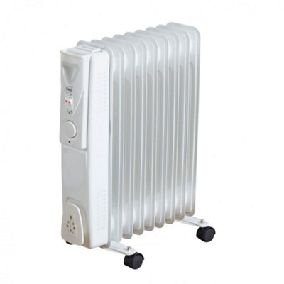 Neo 9 Fin White Electric Oil Filled Radiator | DIY at Bu0026Q