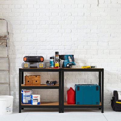 Neo Black 5 Tier Garage Shelving Racking - 6