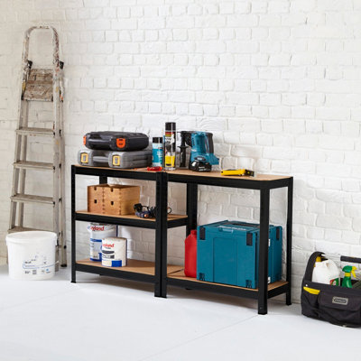 Neo Black 5 Tier Garage Shelving Racking - 8