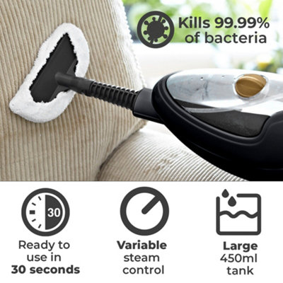 Neo Black & Copper 10 in 1 1500W Hot Steam Mop Cleaner and Hand Steamer - 6