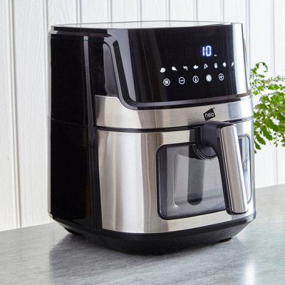 Neo Black Electric 6.5L Digital Air Fryer with Glass Viewing