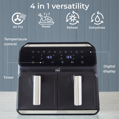 Neo Black Electric 8.5L Digital Air Fryer with Dual Drawer - 6