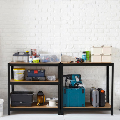 Neo Black Large 5 Tier Large Steel Garage Shelving - 6