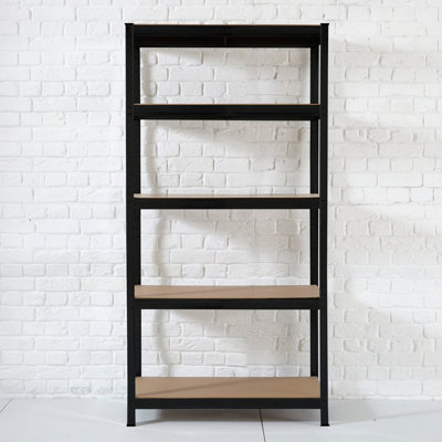 Neo Black Large 5 Tier Large Steel Garage Shelving - 9